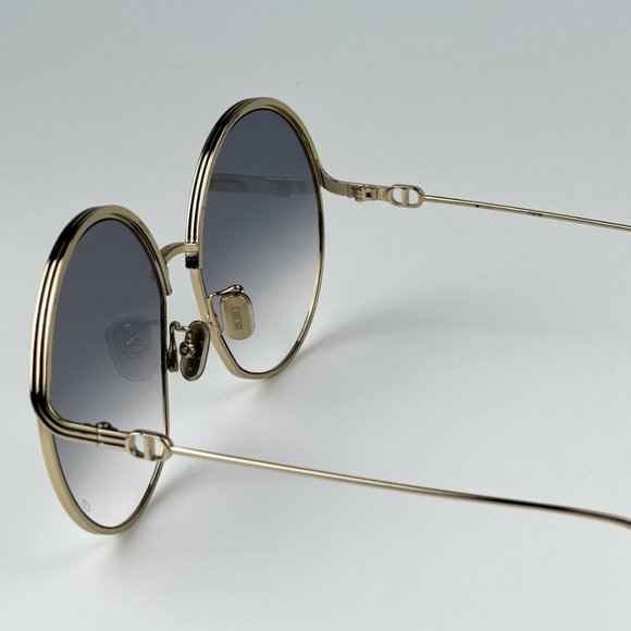 Dior EVERDIOR R1U C0A2 BRAND NEW Sunglasses Gold Gradient Unisex Metal Round - Picture 9 of 11